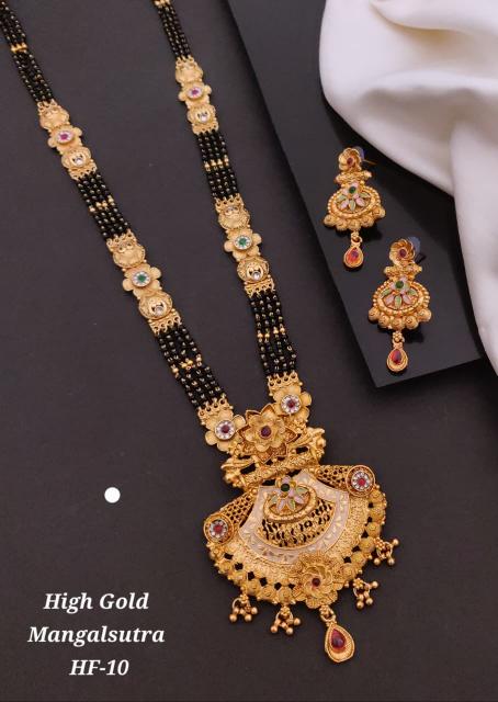 High gold mangalsutra HF 10 Indian artificial jewellery wholesale